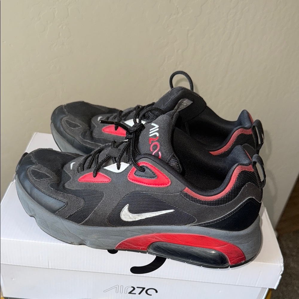 Nike Air Max 270 Black and Red Shoes